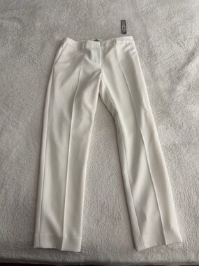 Tahari White Cropped Dress Pants for Women